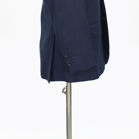 United Arrows 38S Navy Solid 3-Button Sport Coat Blazer Jacket P373 - Picture 6 of 11